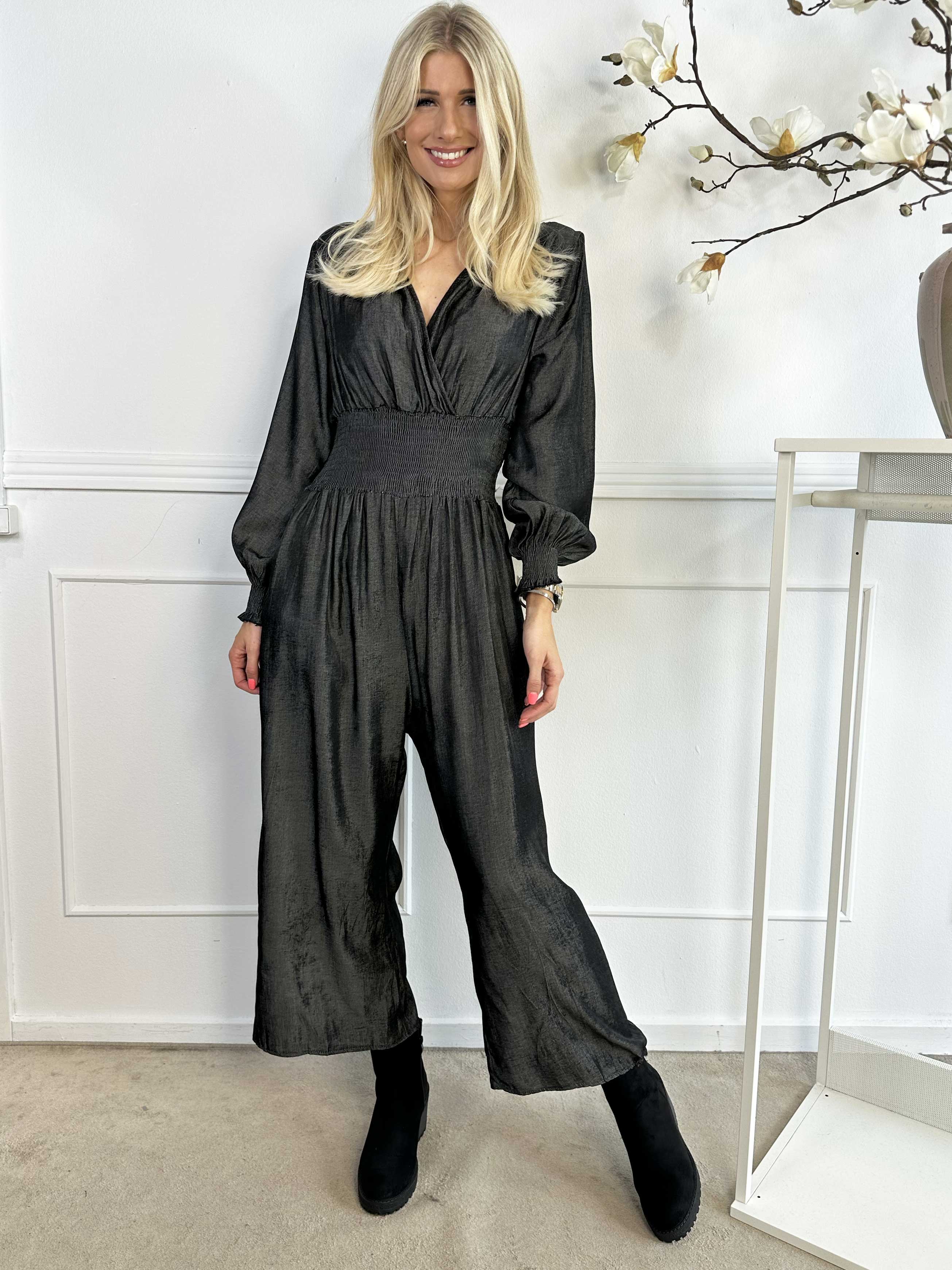 Pams Denim Jumpsuit L/S - Buksedragt i denim